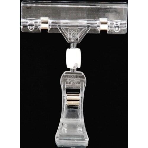 10pcs Free Shipping clear acrylic POP advertising Poster shelf clips display sign label holder price tags display racks holder