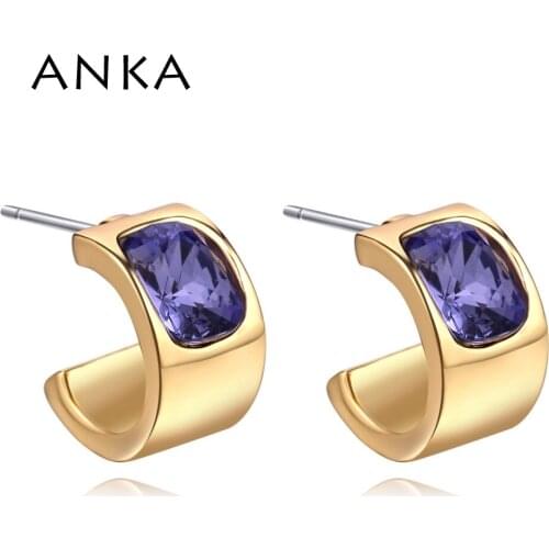 ANKA New Arrival Custom Crystal Earrings Jewelry Earring For Woman Design Clip On Earrings Crystals from Austria 2020 #133522