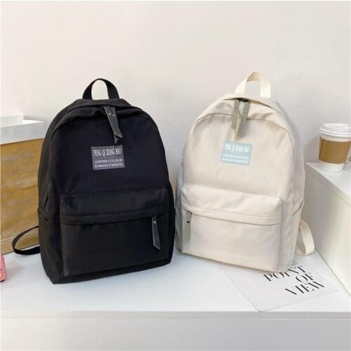 2021 Backpack Fashion Women Backpack Solid Color School Bag Backpacks For Teengers Gilrs Large Travel Bagpack Bookpack