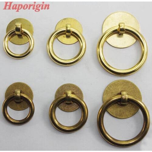 3pcs Antique Kitchen Cabinet Drawer Knobs Chienes Furniture Cabinet Handles Vintage Closet Cupbord Cabinet Ring Pulls