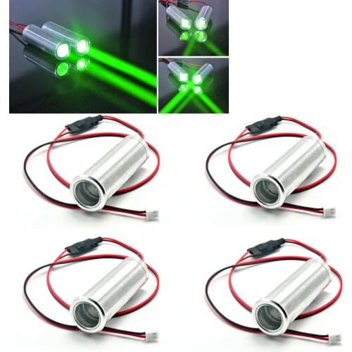 4pcs 4.2V-5V 532nm 50mW 22x70 Green Laser Module Dot Thick Beam Bar Stage Light