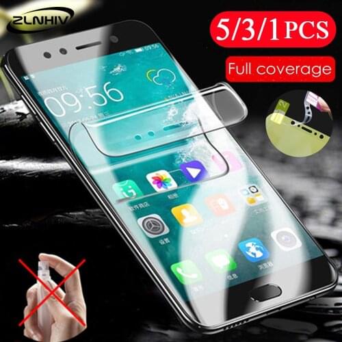 5/3/1Pcs soft full cover protective for huawei honor 7X 7S 7C 7A pro hydrogel film phone screen protector smartphone Not Glass