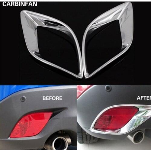 ABS Chrome Rear Fog light Lamp Cover Trim 2pcs\set for 2012-2013 Mazda CX-5
