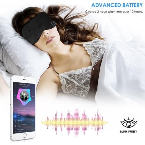 Wireless Handfree Stereo Eye Mask Headphones Earphone Sleep Music Headset Bluetooth Music Sleeping Eye Mask More Than 8 Hours