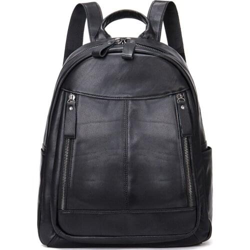 Large Women Backpack High Quality Sport Bag Soft Genuine Leather A+ Ladies Daily Casual Travel Bag Knapsack Girl Schoolbag