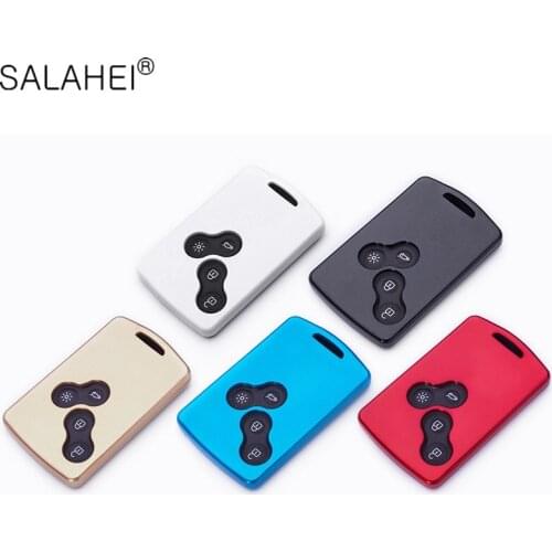 Paint car key case For Renault Duster Megane 1 2 3 Captur Kadjar Clio Logan Fluence paint car key case car keychain keyring new