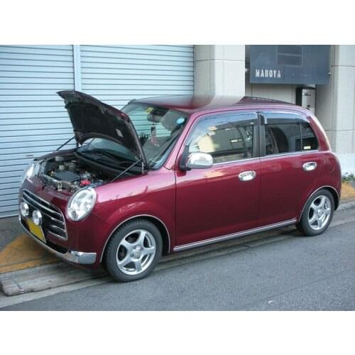For 2004-2009 Daihatsu Mira Gino L650S L660S hatchback Front Hood Bonnet Gas Struts Lift Support Shock Damper Carbon Fiber