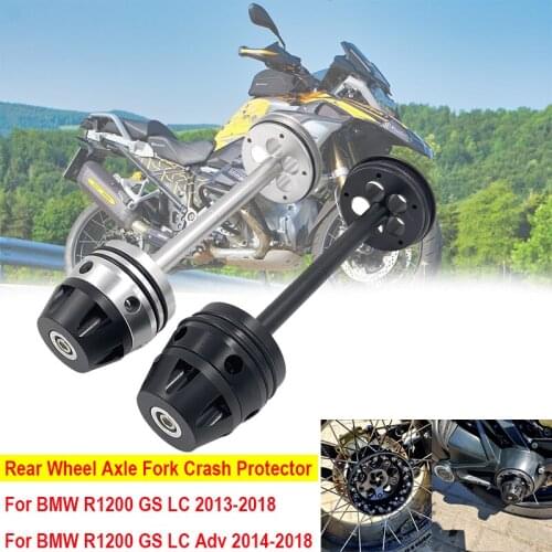 For BMW R1200GS LC ADV 2013-2018 R1200GS Adventure Motorcycle Rear Wheel Axle Fork Crash Protector Slider Spindle Hub Protection