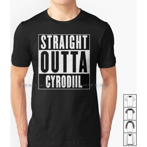 Straight Outta Cyrodiil T Shirt 100% Cotton Cyrodiil Pvp Teso Skyrim Aldmeri The Elder Scrolls Online Video Game Song The Elder
