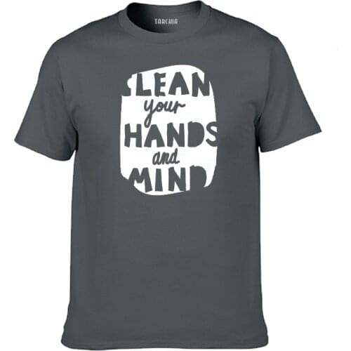 TARCHIA Cotton Tshirt Tee Lean Hands Top Boy Casual 2021 Homme Summer Shirt Plus T Shirt New Arrive T-shirt Men Short Sleeve