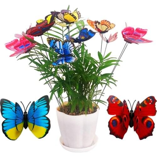 Butterfly Stakes Stakes Garden Butterfly Ornaments Home Decoration Outdoor Courtyard Flower Pot Flower Bed Decorative Butterfly