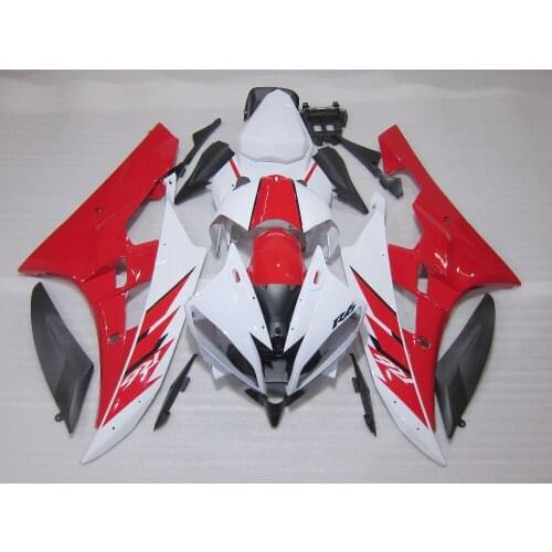 Injection molding top selling fairing kit for Yamaha YZF R6 06 07 white red black fairings set YZFR6 2006 2007 FS11