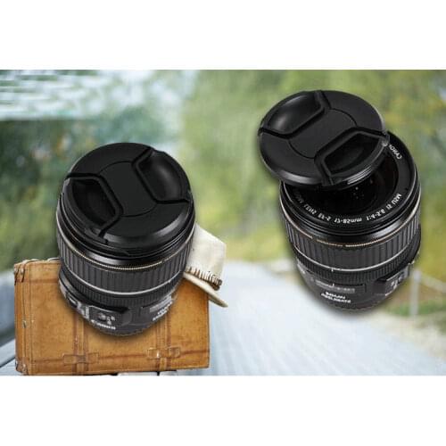 2pcs 37mm 40.5mm 43mm 46mm 49mm 52mm 55mm 58mm 62mm 67mm 72mm 77mm 82mm Camere lens cover lid for nikon canon pentax sony