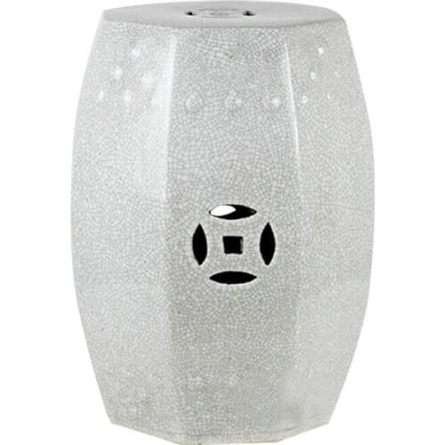 Jingdezhen Ceramic Stool New Chinese Single Hole Porcelain Bath Stool Toilet Stool Sitting Room square porcelain ceramic stool