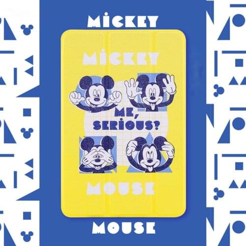 Original Disney Mickey Minnie Soft Cover for iPad Mini 5 iPad 10.5 Case for New iPad 9.7 Silicone Tablet Stand Fundas Coque