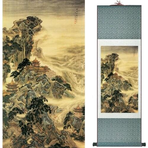 Landscape art painting Chinese traditional art painting China ink painting fashion painting 19082223