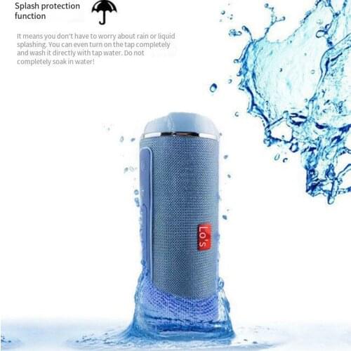 40W Portable Column Outdoor Bluetooth-compatible Subwoofer Stereo Woofer TG116 Mini Wireless Speaker with USB TF Radio FM MP3