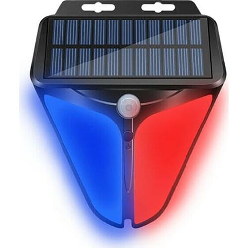 Solar Alarm Light Wireless Motion Sensor Security Lamp Outdoor Waterproof for Garden Yard J2Y