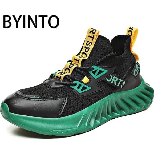 New Ultra Light Breathable Men Sport Blade Sock Sneakers Athletic Fitness Trainer Platform Gym Tennis Male Shoes Tenis Masculino