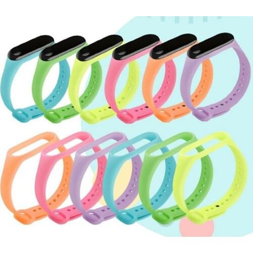 Glowing Strap for Xiaomi Mi Band 3 for MiBand 3 Bracelet Strap for Mi Band 4 Accessories Bracelet for Mi Band 4 Wriststrap