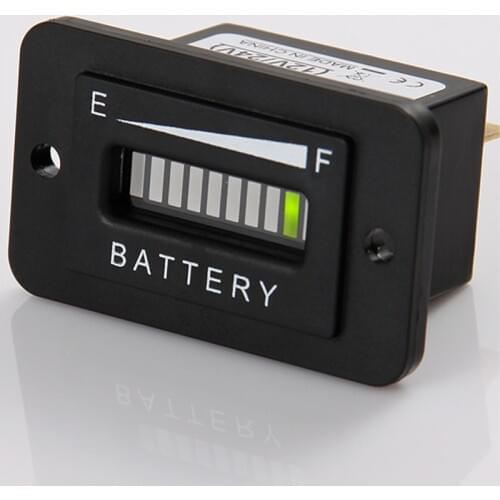 Lead Acid Storage Battery 12/ 24VLED Battery Discharge Indicator For Electric Scooter Golf Kart Golf Carts Forklift Truck Tracto