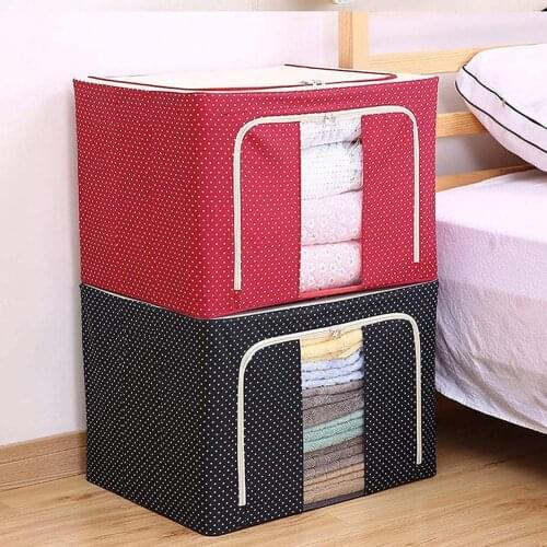 1 Piece Of Sundries Folding Storage Box Oxford Cloth Household Clothes Storage Organizing Box Detachable And Easy To Carry
