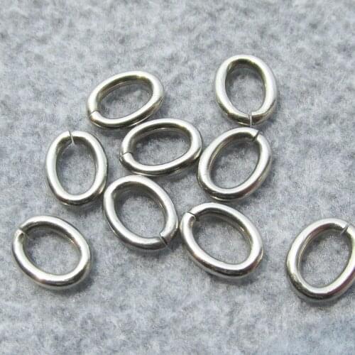 1000pcs/lot Stainless Steel Oval Shaped Jump Rings Strong Hooks for Dog Tags and Small Pendants