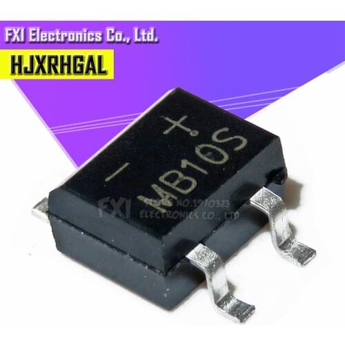 20PCS MB10S SOP-4 1000V 0.5A bridge rectifier new original
