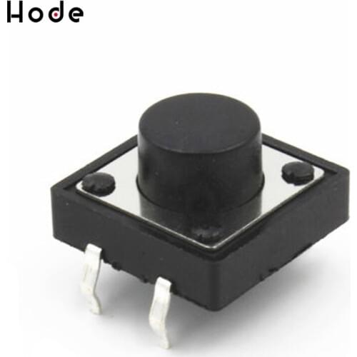 50PCS 12X12X10mm Momentary Tactile Tact Mini Push Button Switch DIP 4pin 12*12*10mm Micro Switch