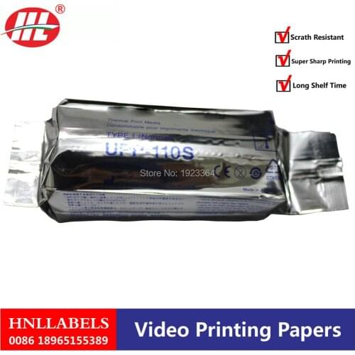 50X UPP-110S For SONY printer 110mm*20m high quality Upp 110s SONY COPATIBLE Ultrasound Thermal Paper Roll