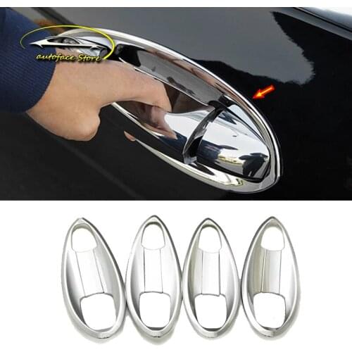 ABS Chrome For Mercedes Benz E Class 2016 2017 2018 Accessories Car Door Protector Handle Bowl Cover Trim Car Styling 8Pcs