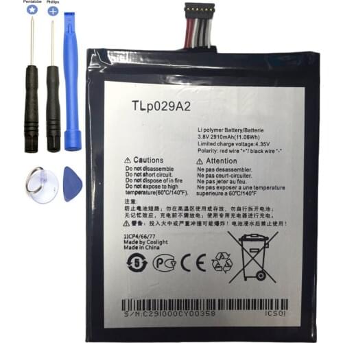2910mAh TLp029A2 TLP029A2-S Battery For Alcatel One Touch Idol 3 I806 6045Y 6045K Batterie Batterij Bateria +free tools