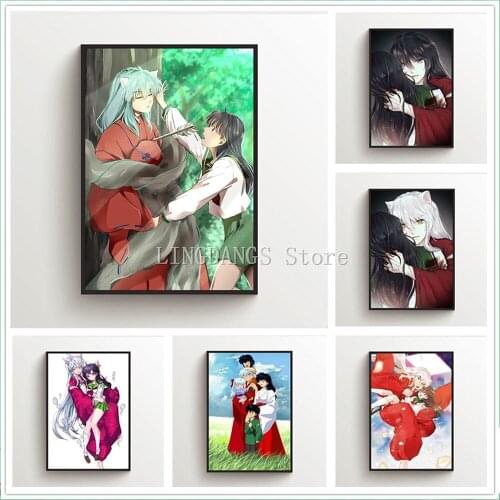 5d Diy Diamond Painting Anime Posters Inuyasha Higurashi Kagome Diamond Mosaic Embroidery Cross Stitch Full Drill Art Home Decor