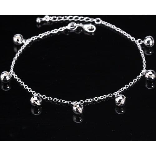 925 Sterling Silver Anklets for Women Crystal Heart Ankle Bracelet 2021 Jewlery Organiser Tobilleras De Plata De Ley 925 Mujer