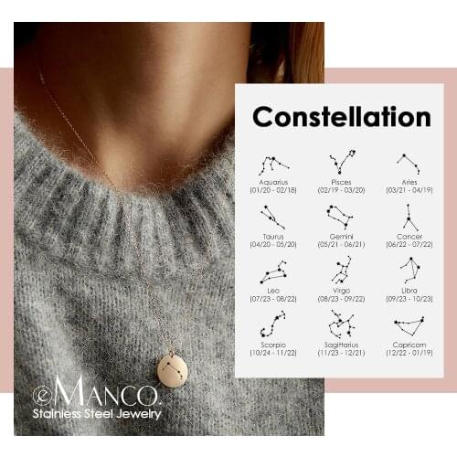 e-Manco Women's Pendants Zodiac Signs