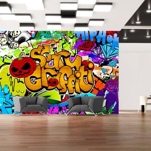 Wall mural-Scary graffiti