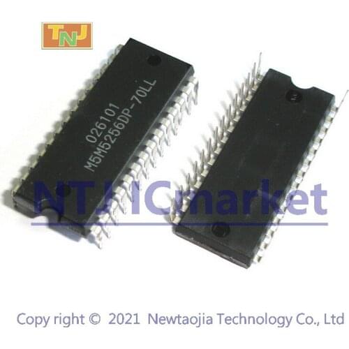 2 PCS M5M5256DP-70LL DIP-28 M5M5256 CMOS STATIC RAM