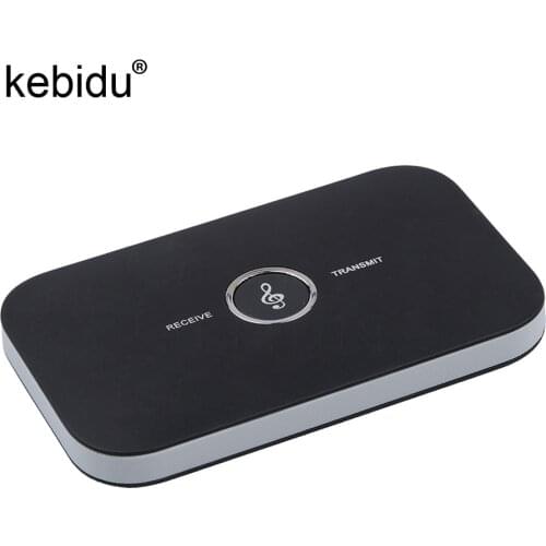 Kebidu HiFi Wireless Bluetooth 5.0 Receiver Transmitter with 3.5mm Audio Cable 2 in1 Dual Audio Music Sound Adapter for TV PC