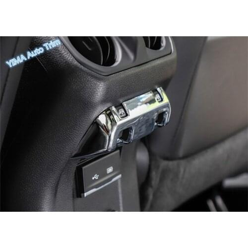Lapetus Car Styling Colorful Rear Row Window Button Switch Decoration Cover Trim For Jeep Wrangler JL 4 Door Model 2018 - 2020