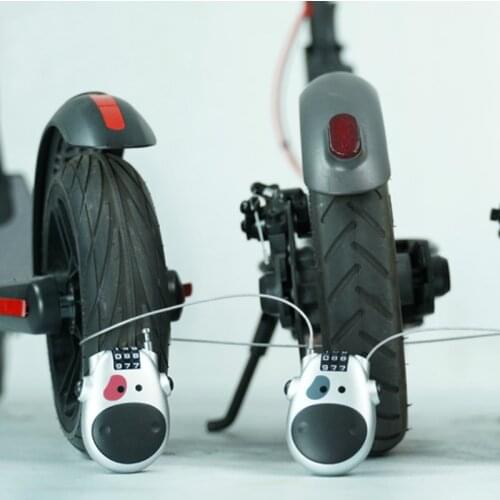 Mini Anti-Theft Wire Password Scooter Lock for Xiaomi Mijia M365 / 365 Pro for Ninebot MAX G30 Electric Scooter M365 Wheel Lock