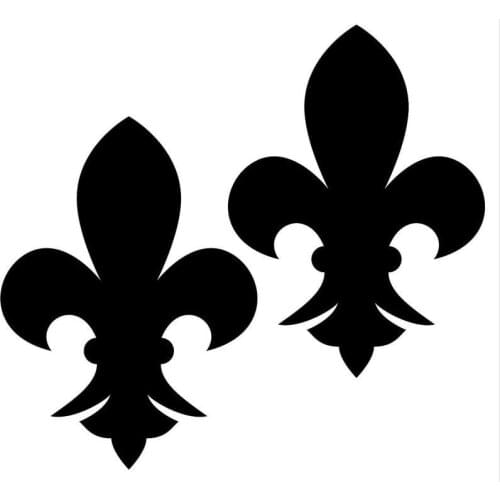 Fleur De Lis Decal - window Sticker Window Label Quebec New Orleans French 12x12cm