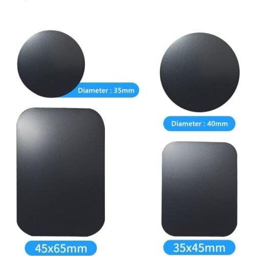 Not Magnetic Metal Plate for Car Phone Holder Universal Iron Sheet Disk Sticker Mount Mobile Phone Magnet Stand for Smart Phone