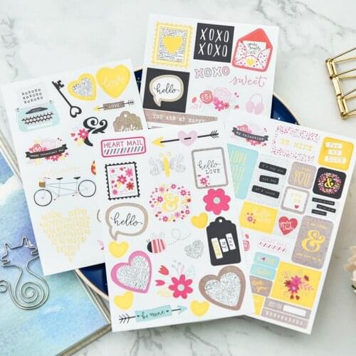 KSCRAFT For My Love Self- adhesive Paper Sticker for Scrapbooking/ DIY Crafts/ Card Making Decoration