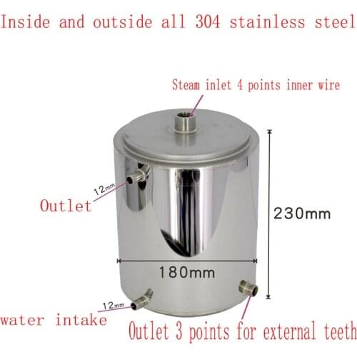 6L stainless steel spiral cooler heat exchanger cold exchanger cold hot water exchanger distillation equipment condensation