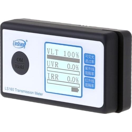 Tint Meter LS160 Linshang Portable Solar Film Transmission Meter Test Window Tint UV IR Rejection Visible Light Transmittance