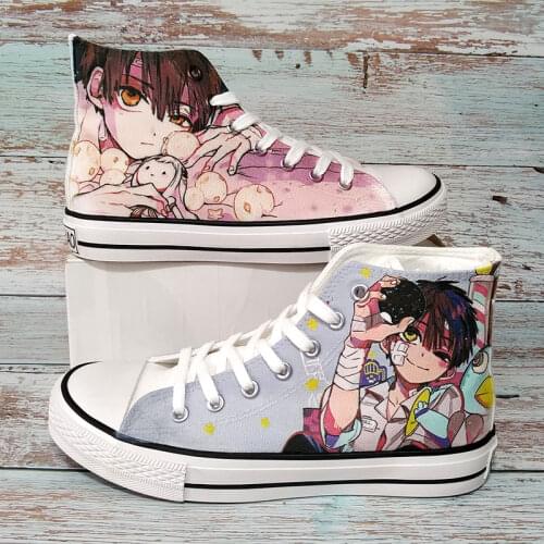 Unisex Anime Toilet-bound Hanako-kun Yugi Amane Yahiro Nene Casual Canvas Shoes Sneakers Uniform High Flats Shoes