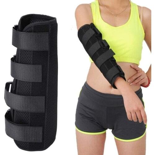 1pc Elbow Fixation Adjustable Arm Splint Band Strap Protector Elbow Support Pads Adult Kids Sports Joint Recovery Equipment Belt