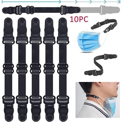 10pcs Face Mask Band Extenders Mask Elastic Strap Adjuster Protect Ear Reusable Face Mouth Cover Accessories Mascarilla 2021