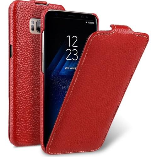 2020 New Business Flip Cover For Samsung S8 Real Genuine Full Grain Leather Cowhide Phone Case Bags For Samsung Galaxy S8 Plus