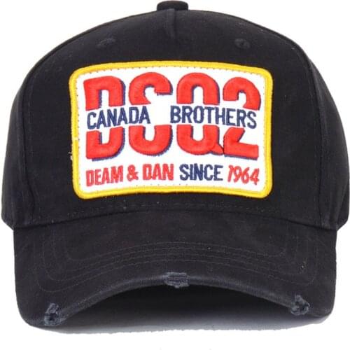 2021 Italy dsq brand Baseball Caps hat black men Baseball Caps cotton unisex Adjustable DSQ2 Baseball Caps letter green cap D156